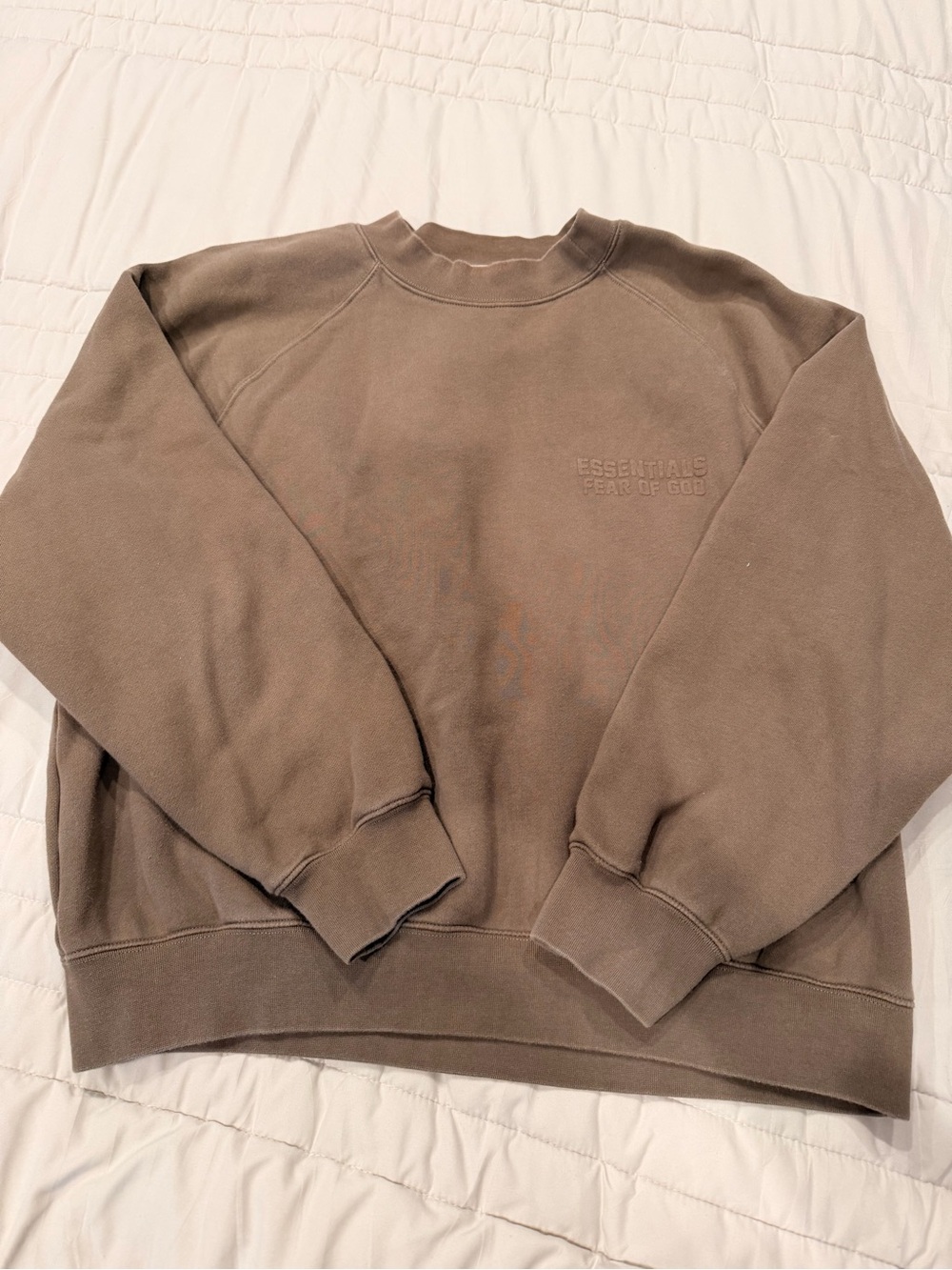 Fear of God Essentials Crewneck Sweatshirt in Taupe